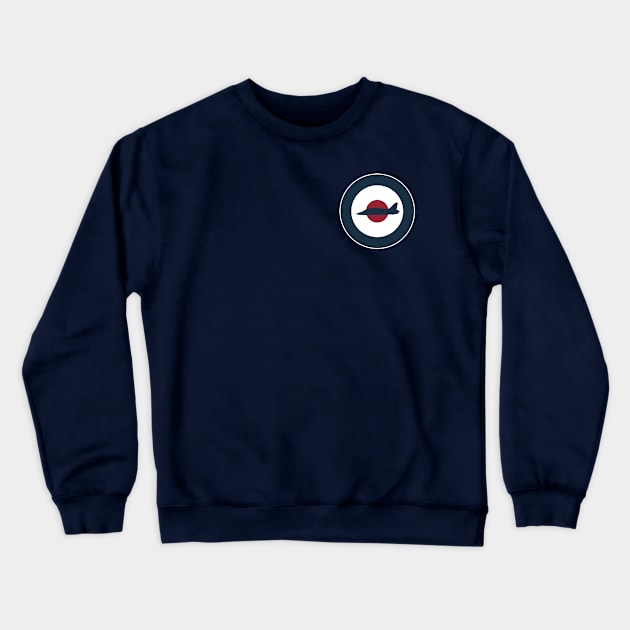 Royal Air Force Hawk (Small logo) Crewneck Sweatshirt by TCP